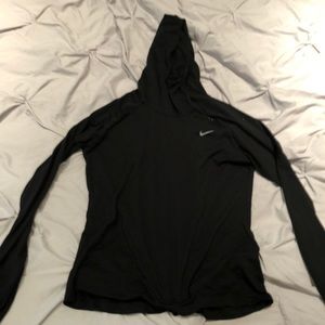 Nike Long sleeve running shirt with hood